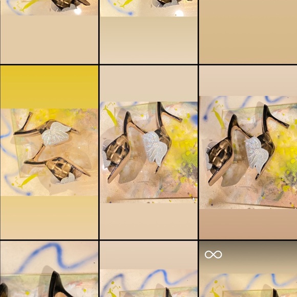 The Gift Quilted Heeled Slipper 7 - Picture 6 of 10